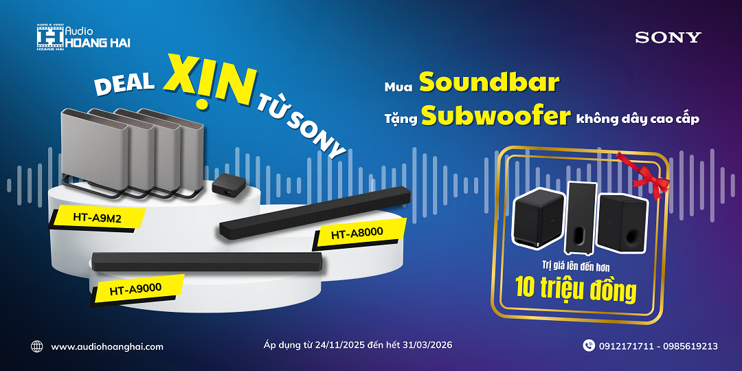 Sony - Mua Soundbar tặng Subwoofer